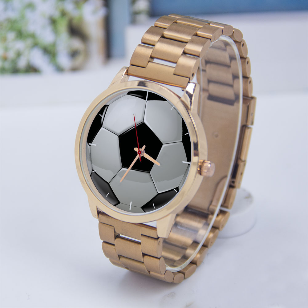 Jewelry With Watches - Football Soccer Design Fans Silver Man