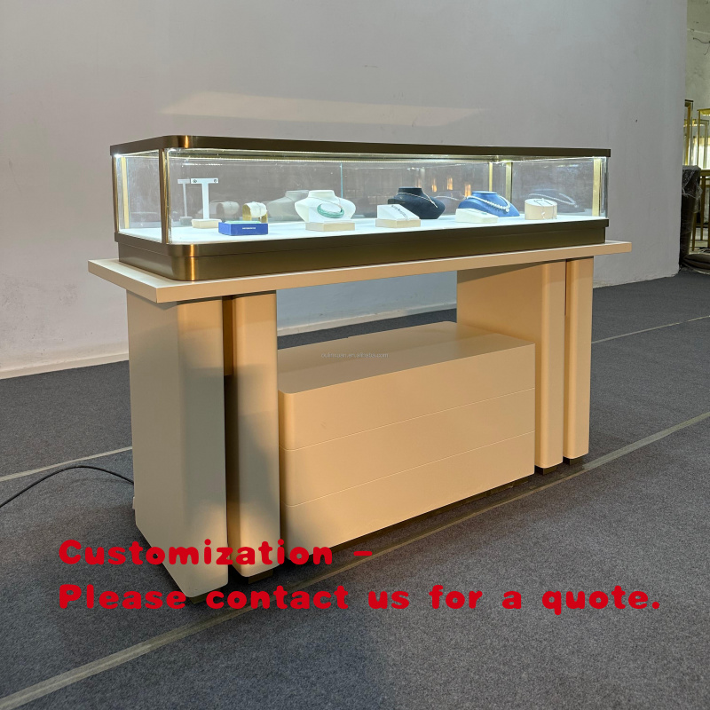 Jewelry And Watches Exhibition - custom.Stainless Steel Jewelry Watch Display Table