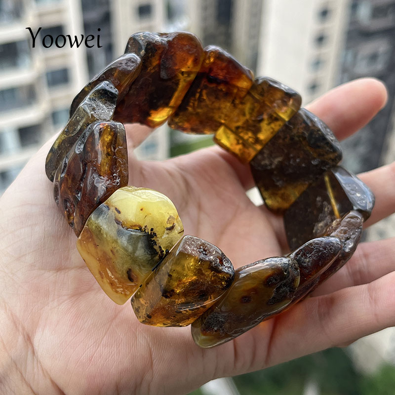 Gemstone Bracelet Healing - 100% Real Amber Bracelet&Bangles Adult Cool