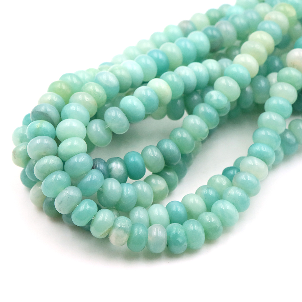 5x8mm Natural Stone Amazonite  - Gemstone Bracelet Healing recension och pris