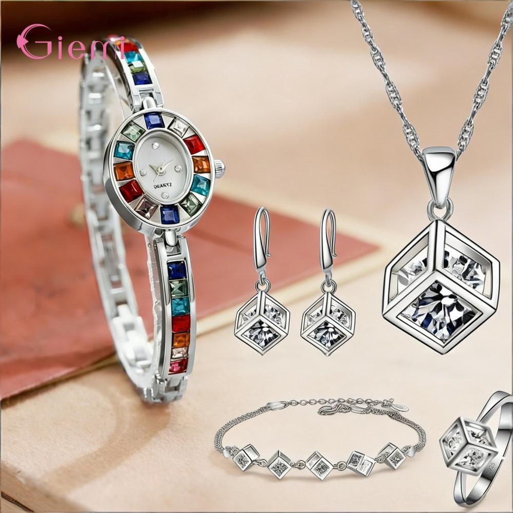 Pretty 925 Sterling Silver Geo - Best Jewelry Watches For Women recension och pris
