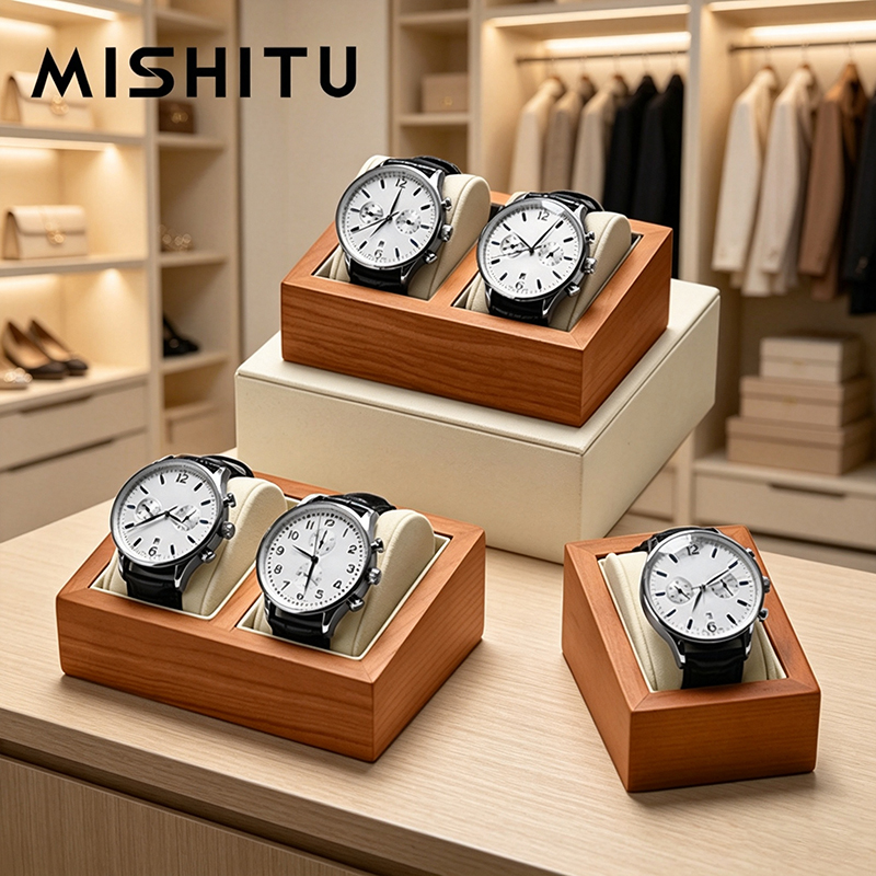 MISHITU Solid Wood Watch Stora - Jewelry Box With Watches recension och pris