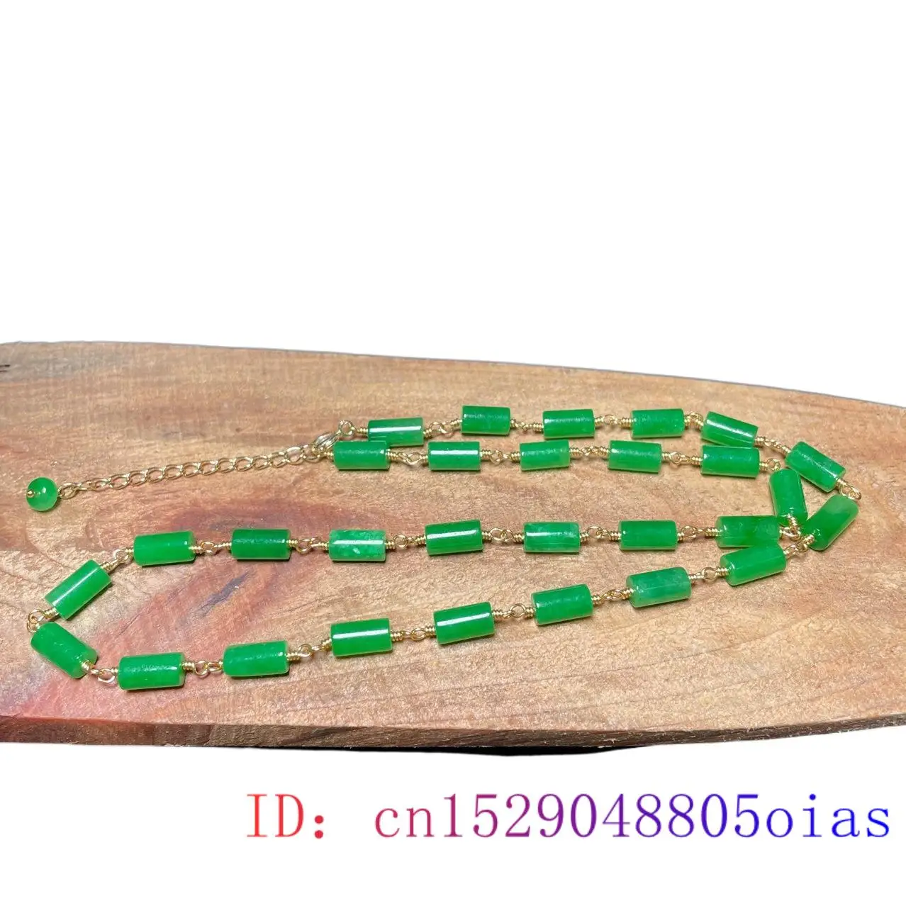 Green Jade Beaded Necklace Vin - Jewelry & Watches Sp Z Oo Ul Frezerów 3 recension och pris