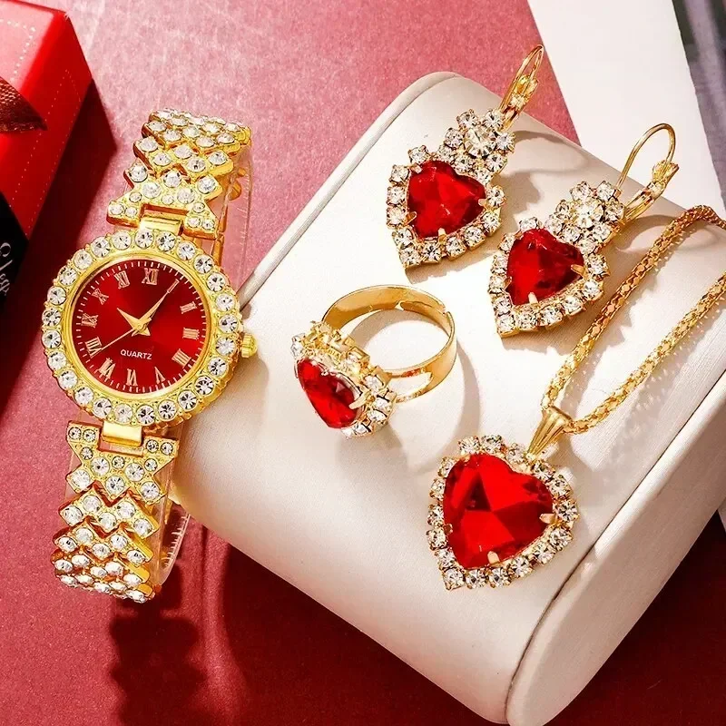 Golden Luxury Watch Women Ring - Mystery Jewelry Jar Watches recension och pris