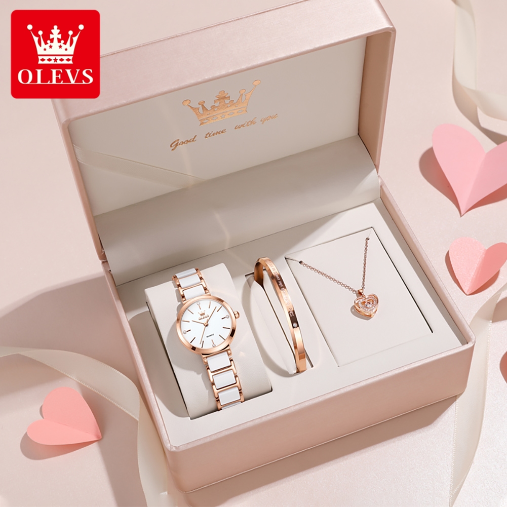 OLEVS Women Watch 5877 Luxury  - Jewelry With Watches recension och pris