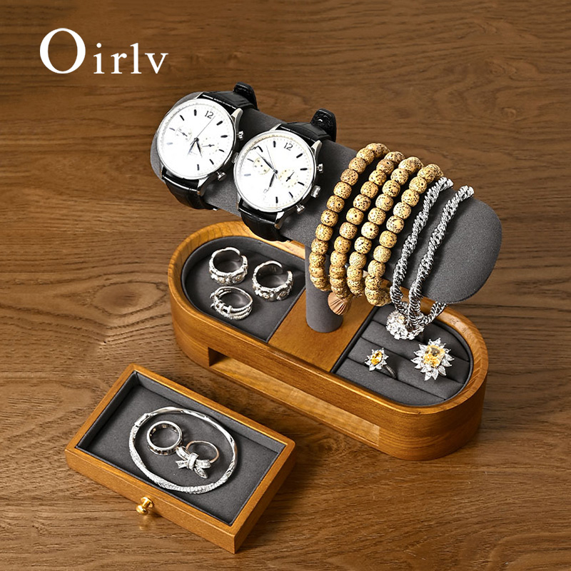 Oirlv Solid Wood Watch Organiz - Jewelry Box With Watches recension och pris