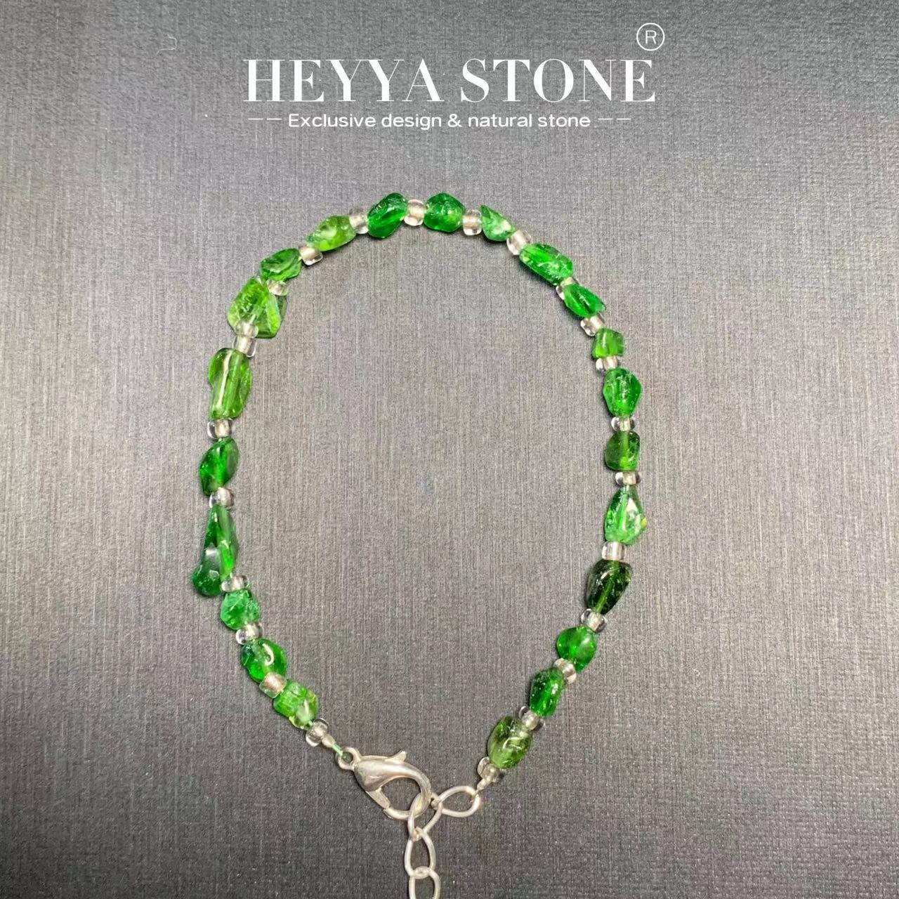 HEYYA STONE Natural Diopside B - Gemstone Bracelet Healing recension och pris