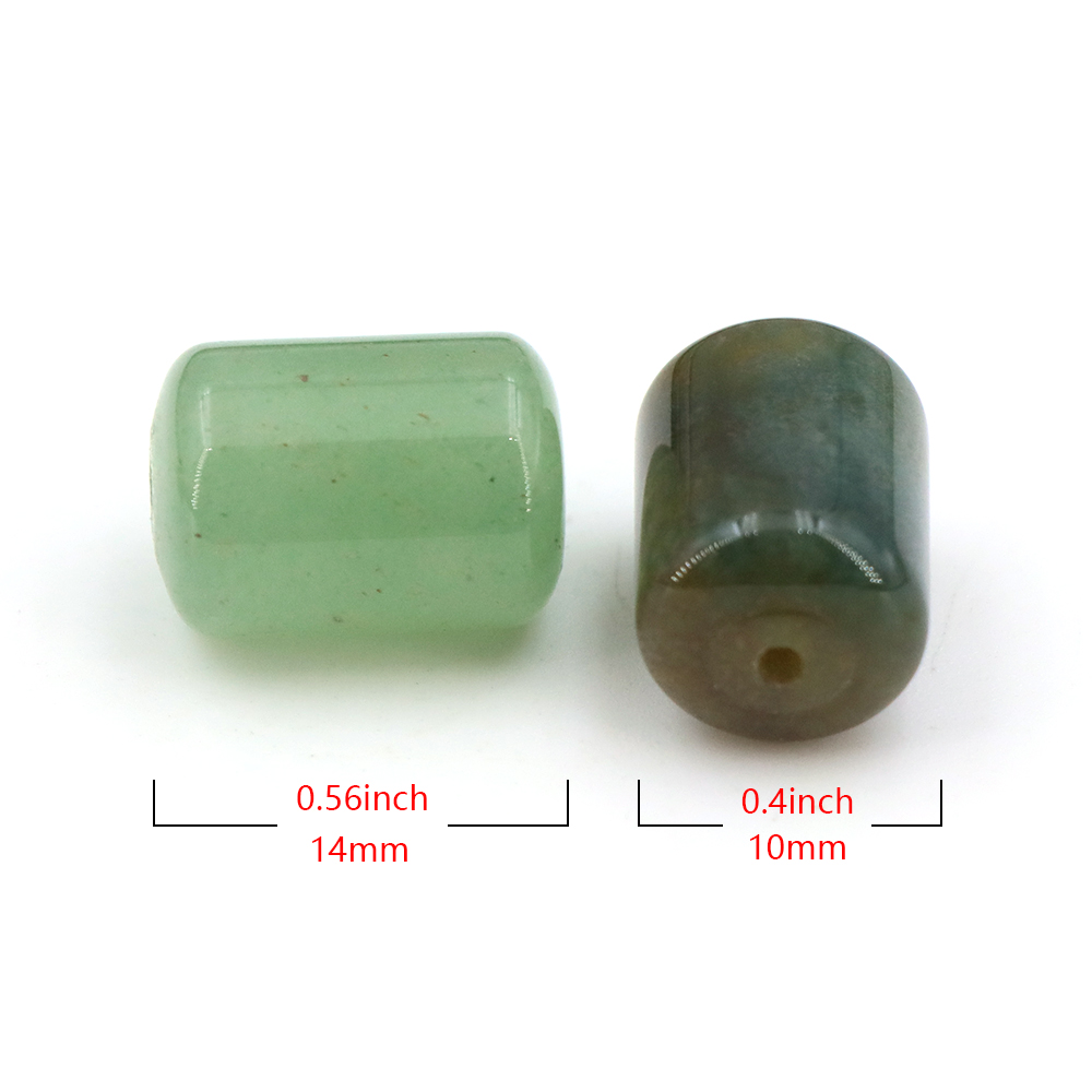 10x14mm Natural Stone Cylinder - Gemstone Bracelet Healing recension och pris
