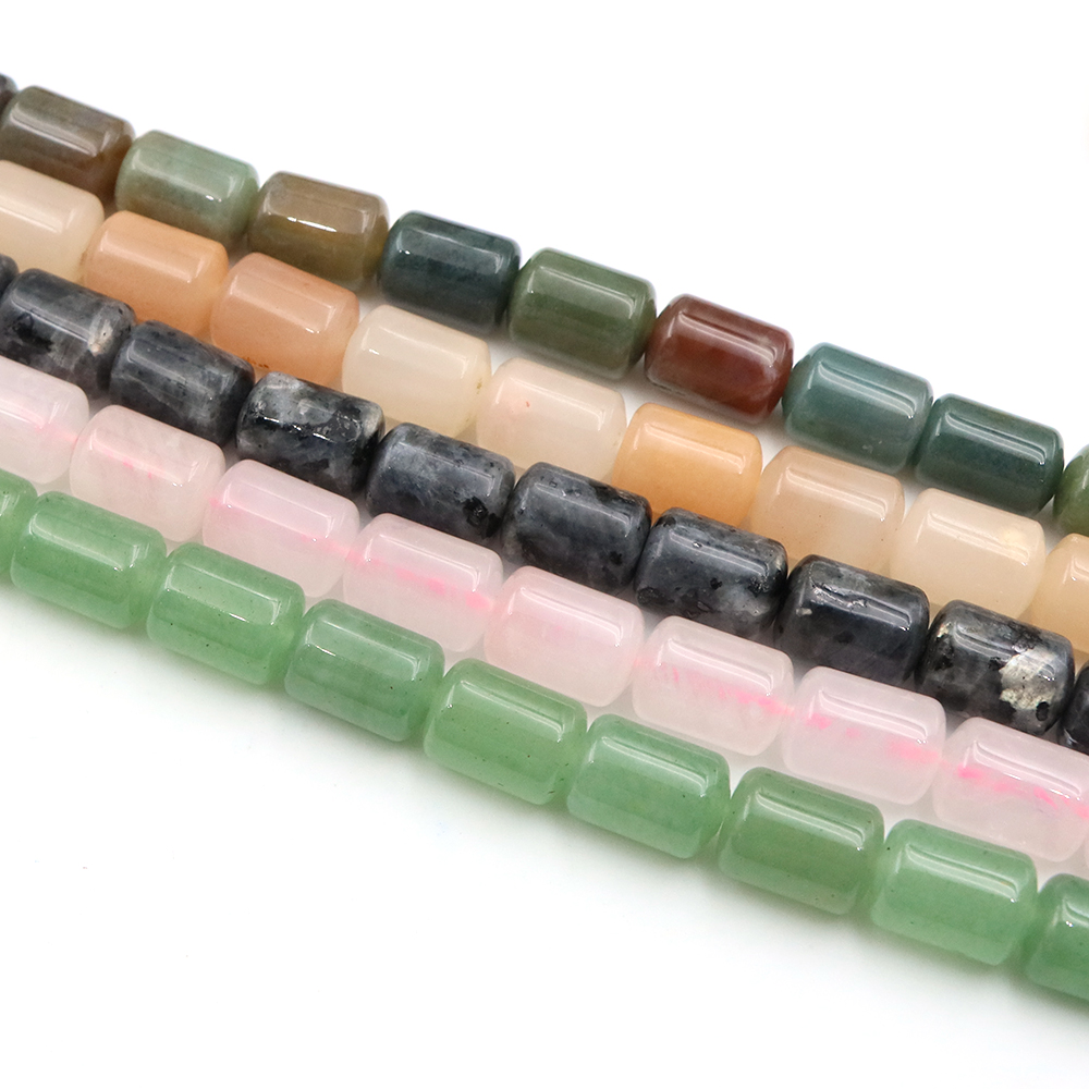 10x14mm Natural Stone Cylinder - Gemstone Bracelet Healing recension och pris