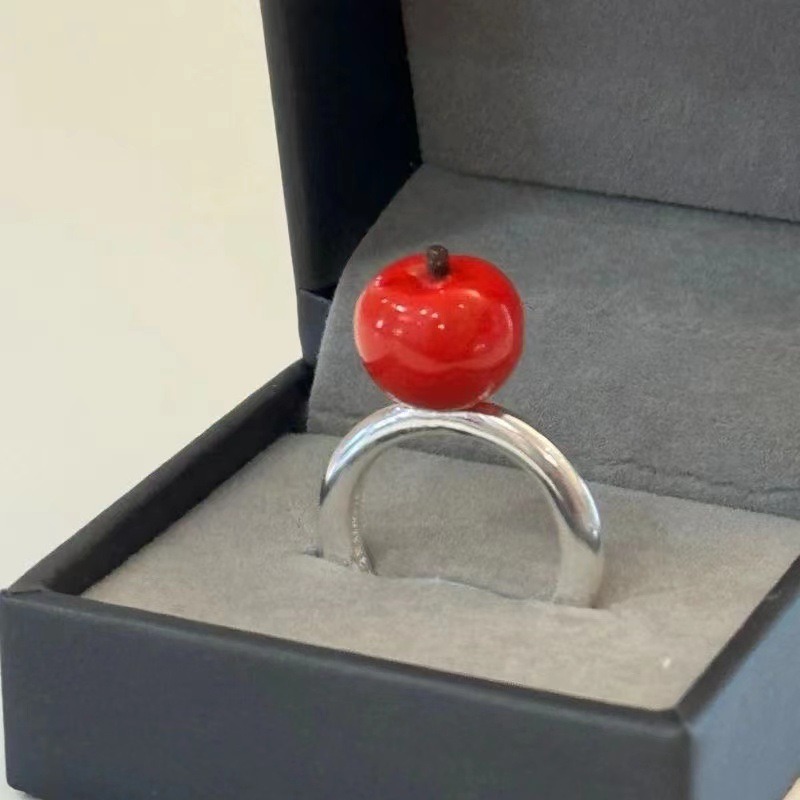 Korean Trendy Red Apple Geomet - Eve Jewelry & Watches Distribuidor Oficial Rolex recension och pris