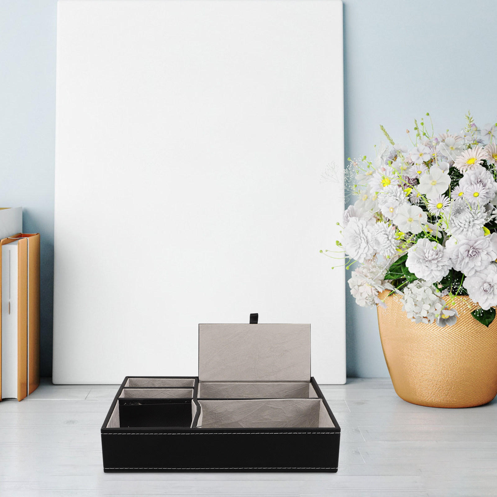Multifunctional PU Desk Tray O - Jewelry With Watches recension och pris
