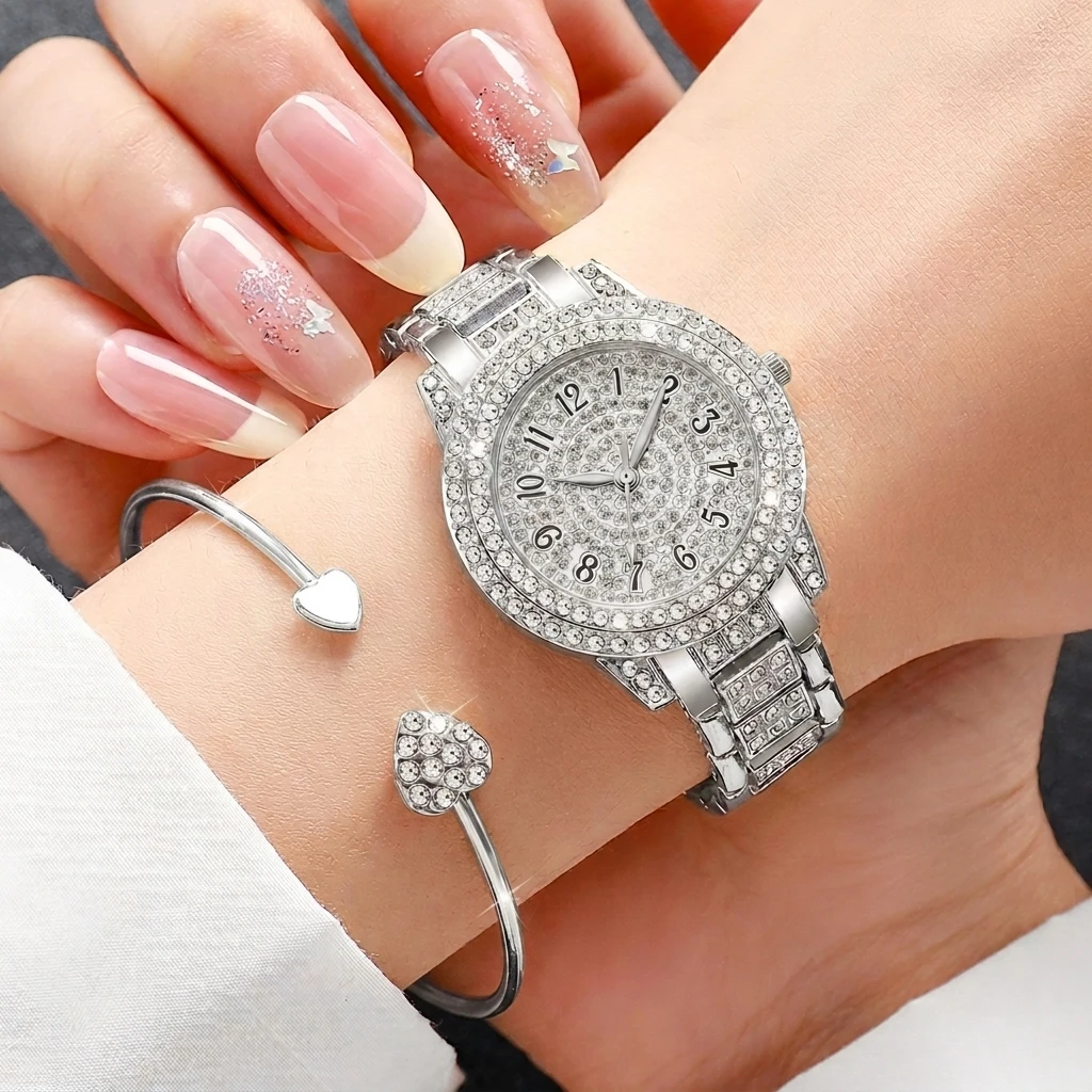 6PCS Fashion Rhinestone Women  - Mystery Jewelry Jar Watches recension och pris