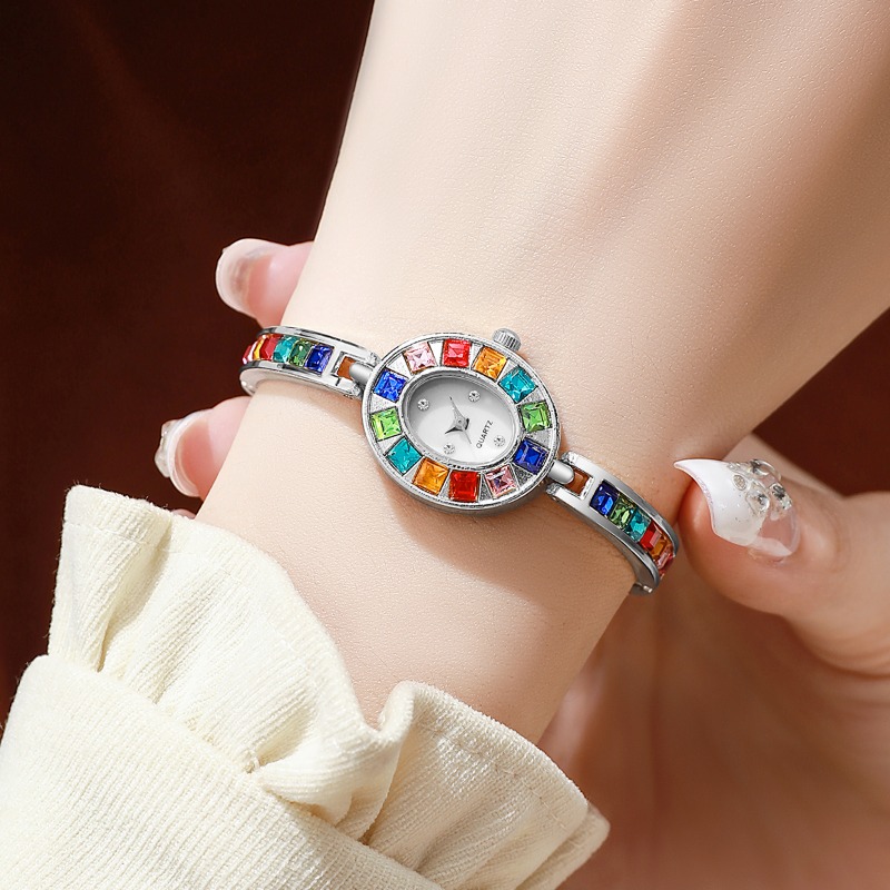 2pcs Elegant Colorful Rhinesto - Mystery Jewelry Jar Watches recension och pris