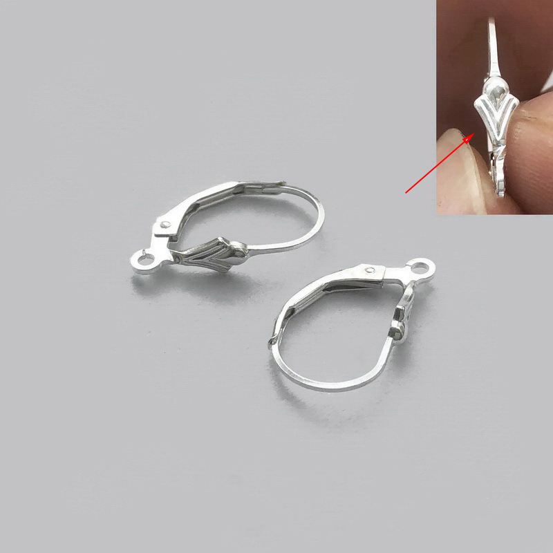 Fleur De Lis Leverback Ear Wir - Sterling Silver Ring recension och pris