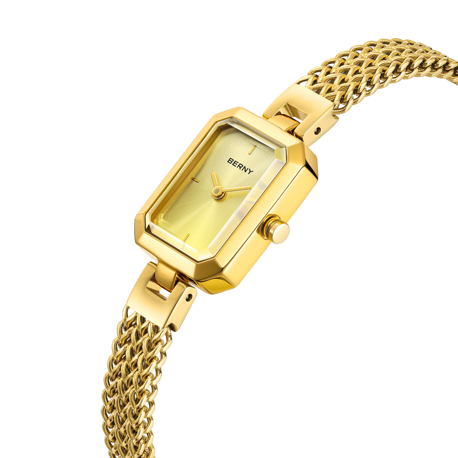 BERNY Gold Watch for Women Min - Mystery Jewelry Jar Watches recension och pris
