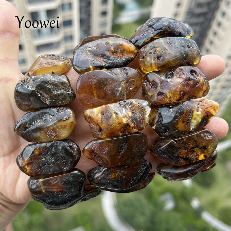 100% Real Amber Bracelet&Bangl - Gemstone Bracelet Healing recension och pris