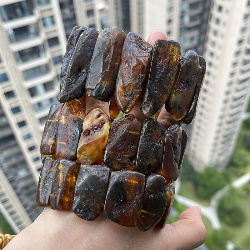 100% Real Amber Bracelet&Bangl - Gemstone Bracelet Healing recension och pris