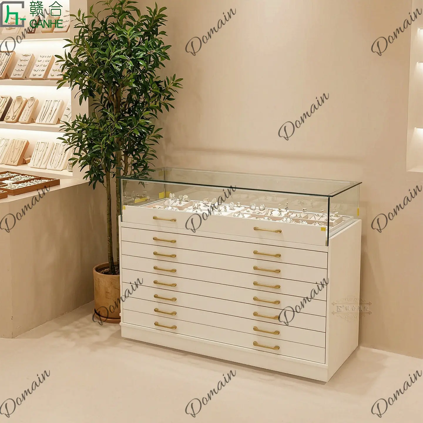 81 N Light luxury glass displa - Jewelry With Watches recension och pris