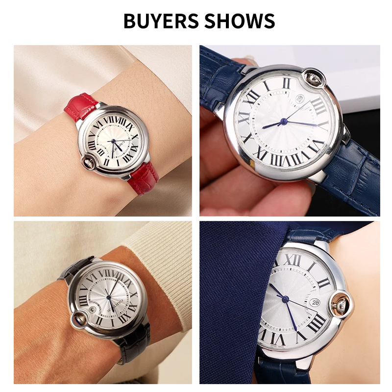 14-20mm Genuine Leather Strap  - Cartier Watch Ballon Bleu recension och pris