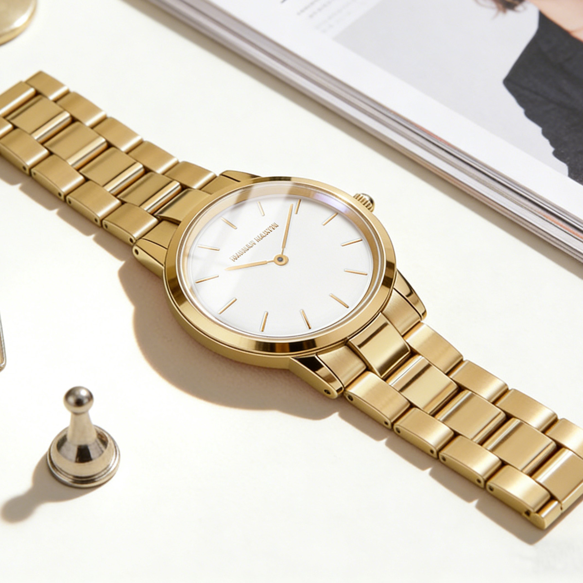 Womens Watch Rose Gold Stainle - Mystery Jewelry Jar Watches recension och pris