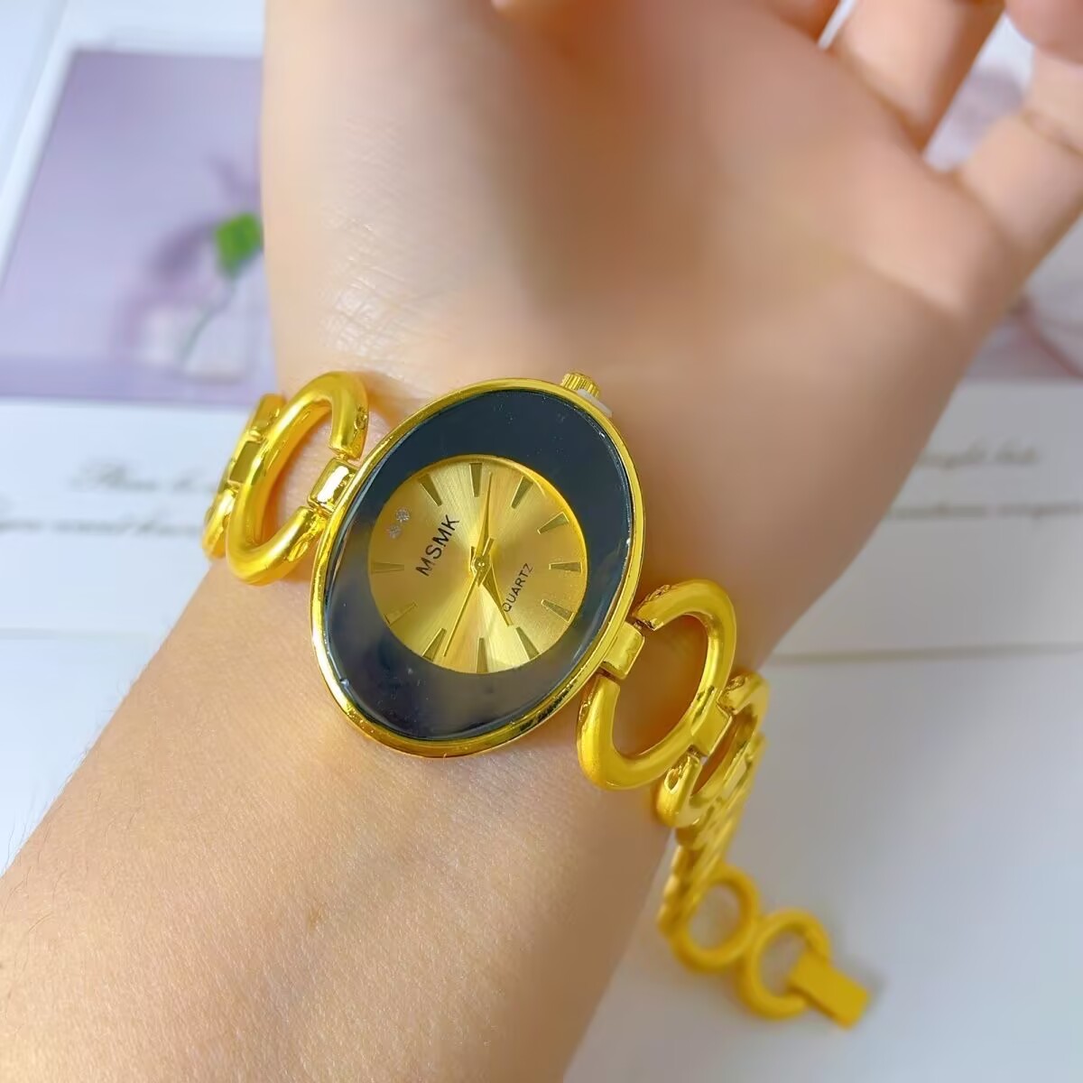 New American 24K Gold Plated W - Jewelry With Watches recension och pris